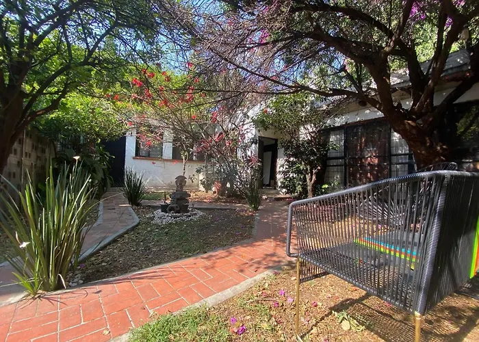 House With Big Garden Like An Oasis In The Heart Of Cdmx *